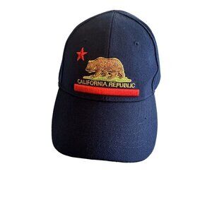 California Republic Embroidered Snapback Cap OSFM By Smith Novelty Co.